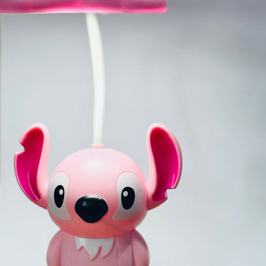 Cute Pink Cartoon Table Lamp for Kids â€“ USB Rechargeable LED Desk Light