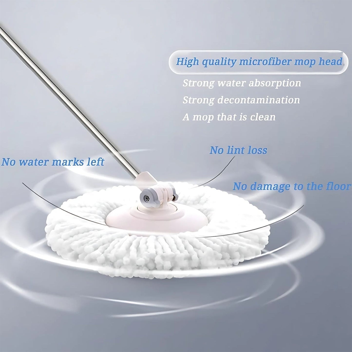 Microfiber Spin Mop Refill Head 360Â° Rotating Mop (5 Pc)