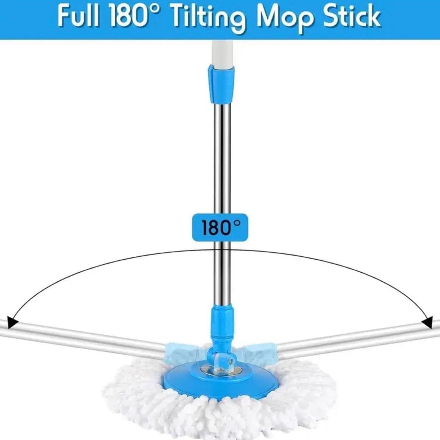 Best 360 Rotate Stainless Steel Handle Spin Mop Set for Floor
