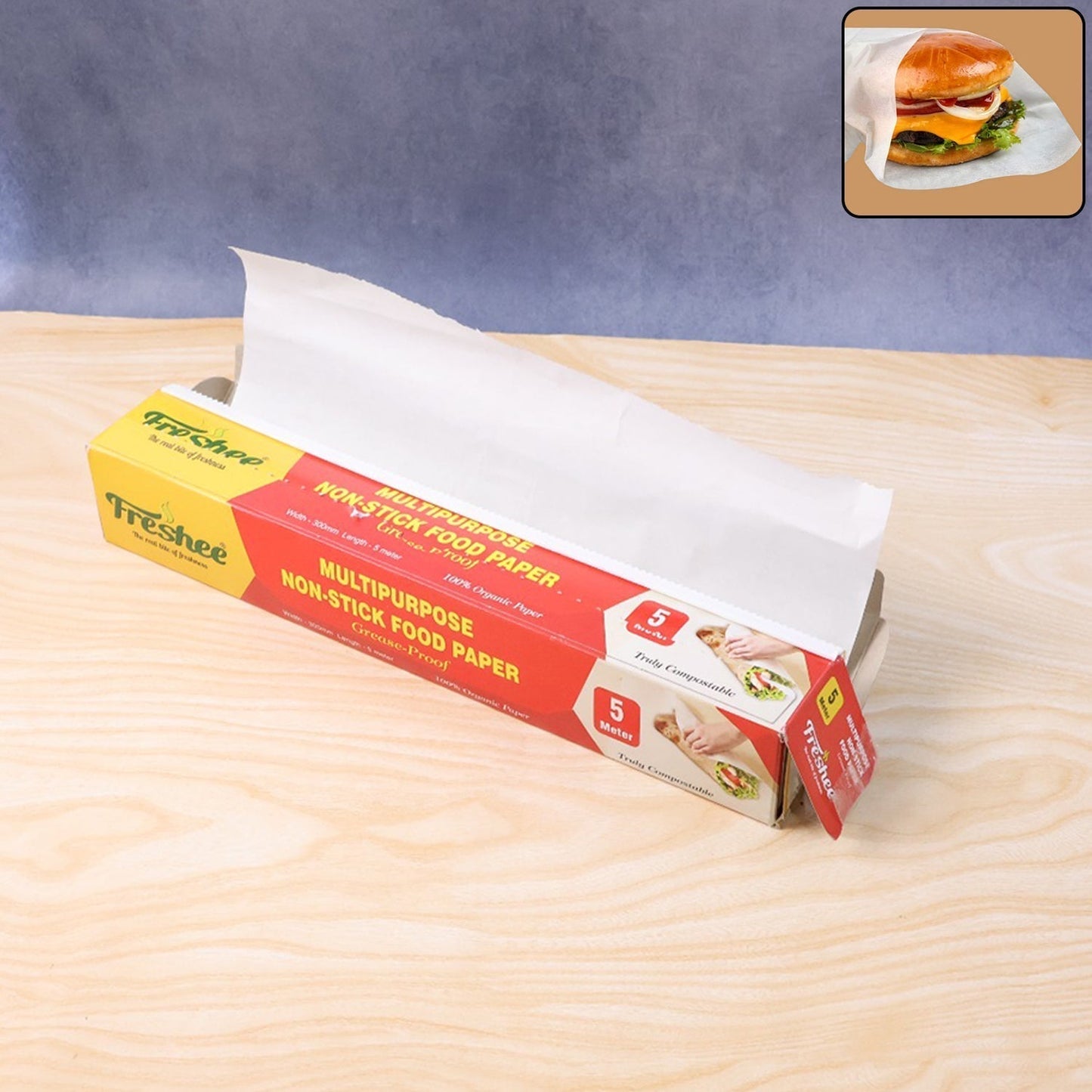 Freshee Multipurpose Grease-Proof & Non-Stick Food Paper Roll â€” 300 mm Ã— 5 meter