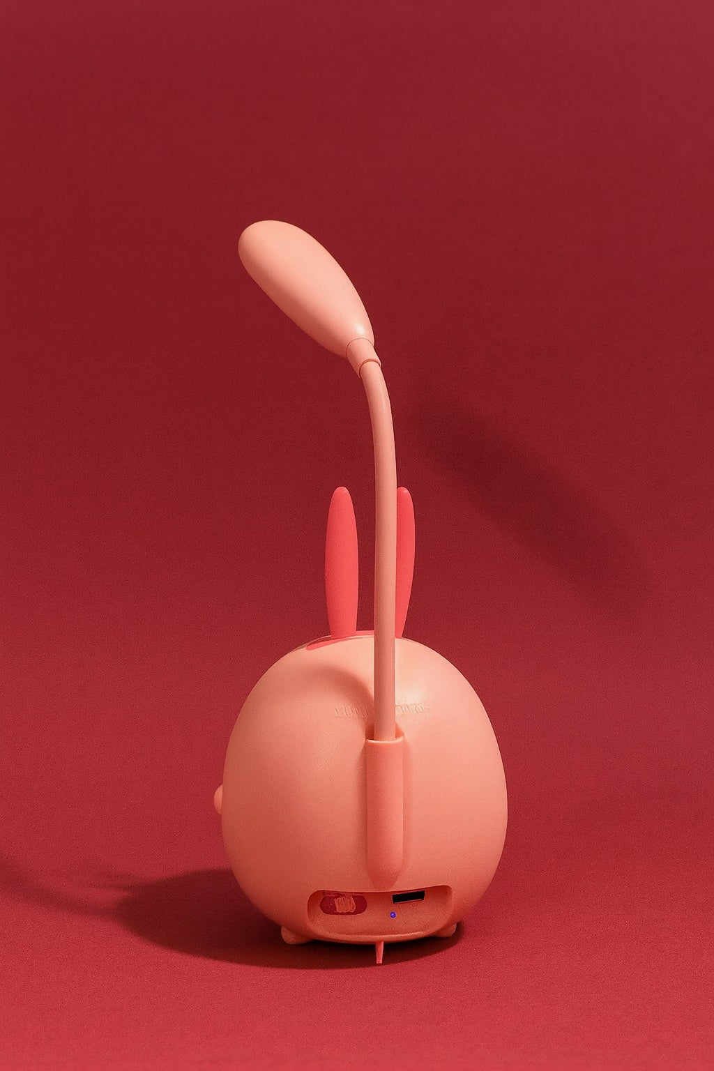 Adorable Pink Bunny Shaped LED Desk Lamp with Flexible Neck