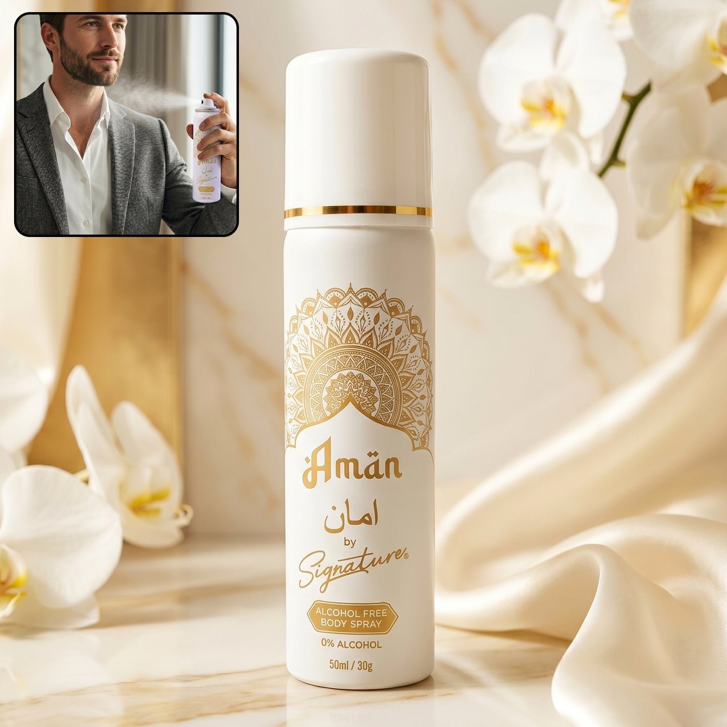 Signature Aman Free Body Spray (1 Pc, 50 ML)