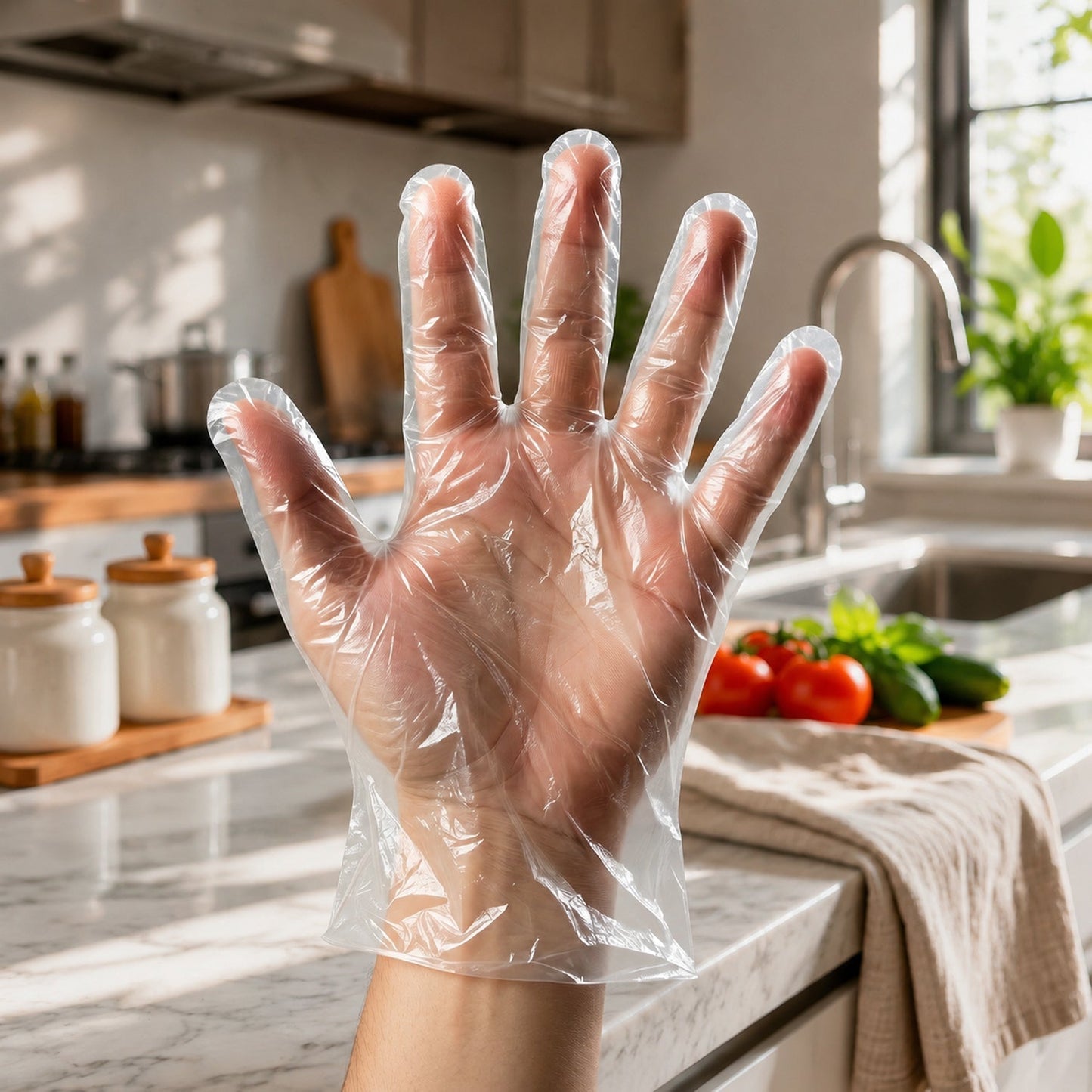 Premium Quality Disposable Gloves for Kitchen and Household Use (100 Pc)