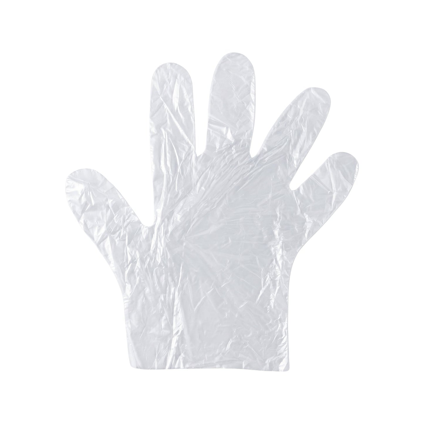 Disposable Clear Plastic Gloves (100 Pc, Large)