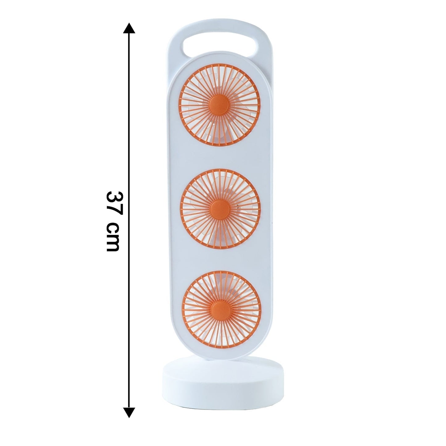 Portable 3 in 1 Design Triple Head Table Fan (1 Pc)