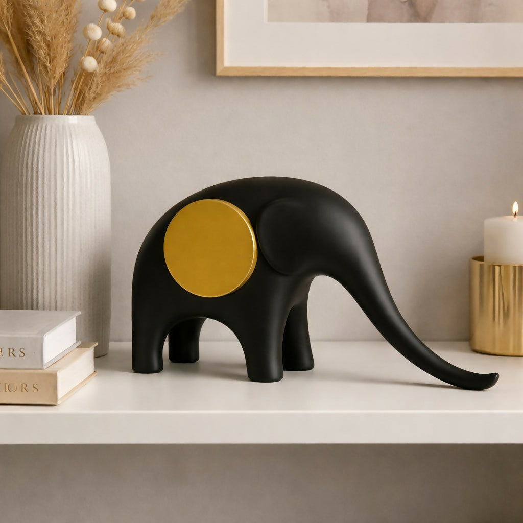 Modern Elephant Showpiece for Home Decor with Matte Finish