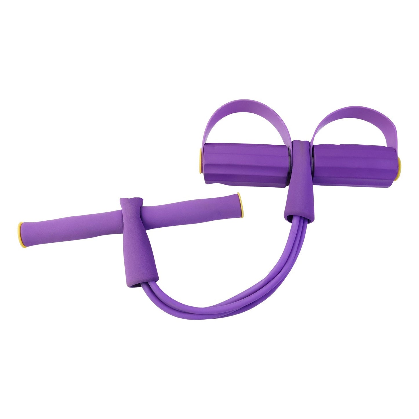 Portable Pull Rope Resistance Exerciser with Foot Pedal Support (1 Pc)