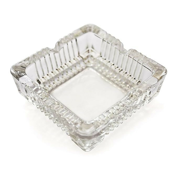 Luxury Crystal Glass Ashtray for Home, Office & Deck Decoration