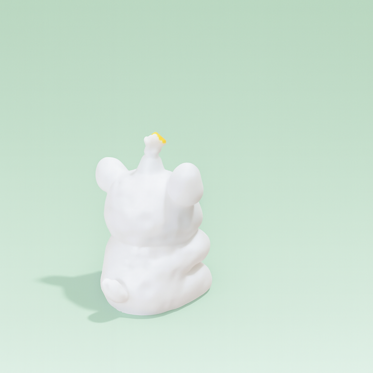 Cute Bear Holding Cake Mini Figurine â€“ Adorable Kidsâ€™ Desk & Room Decoration