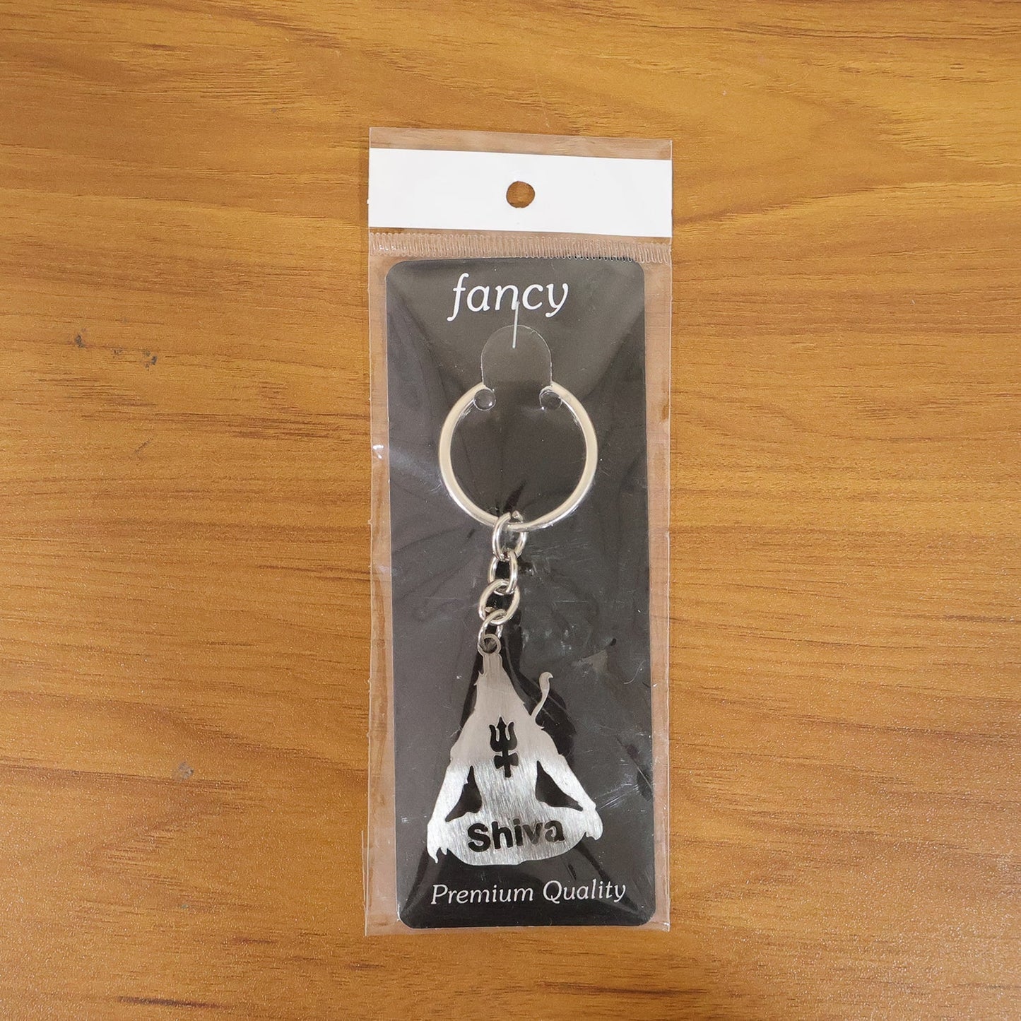 Premium Metal Lord Shiva Trishul Design Keychain 1 Pc