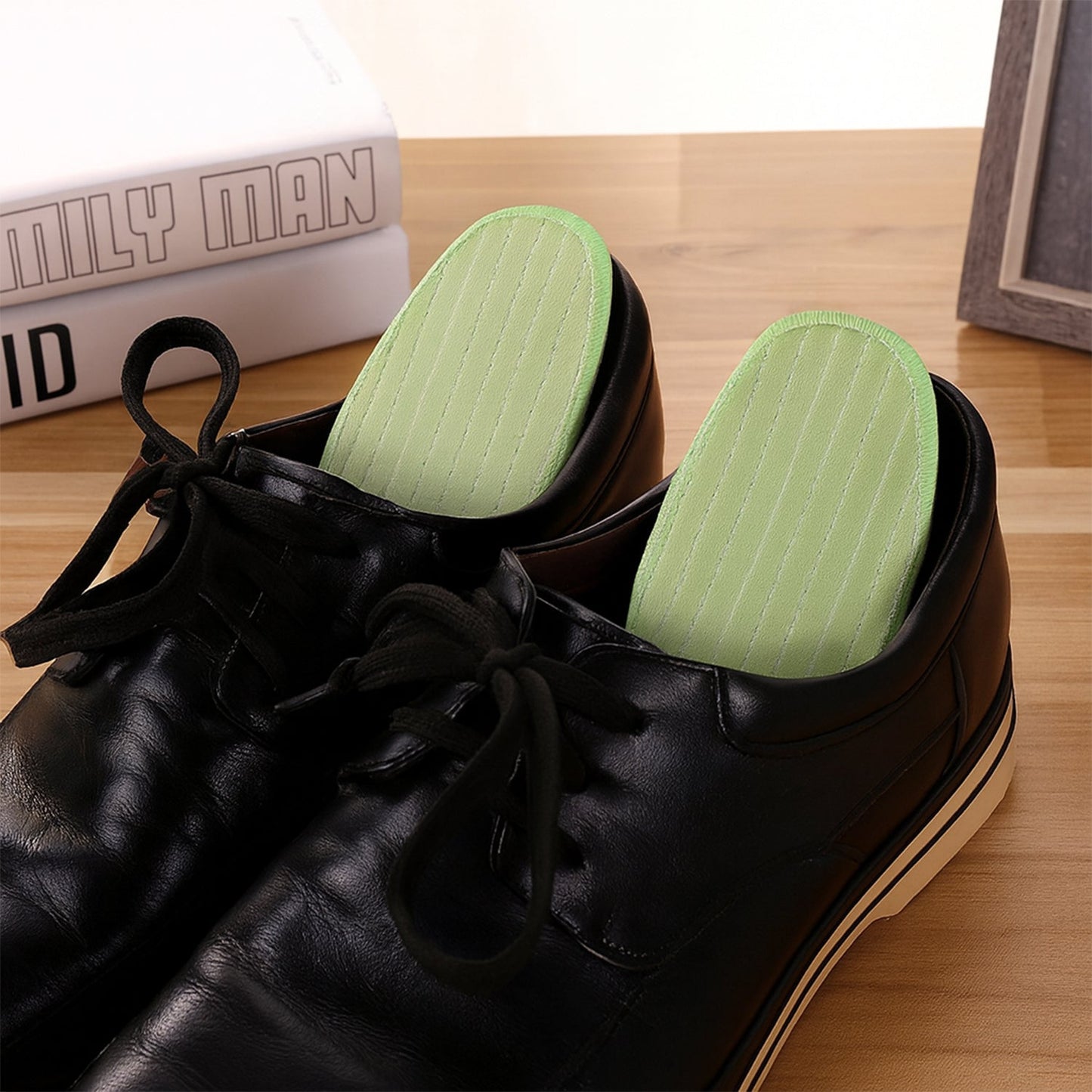 Premium Comfort Shoe Insoles for Daily Foot Support Size 42 (1 Pair / Mix Design)