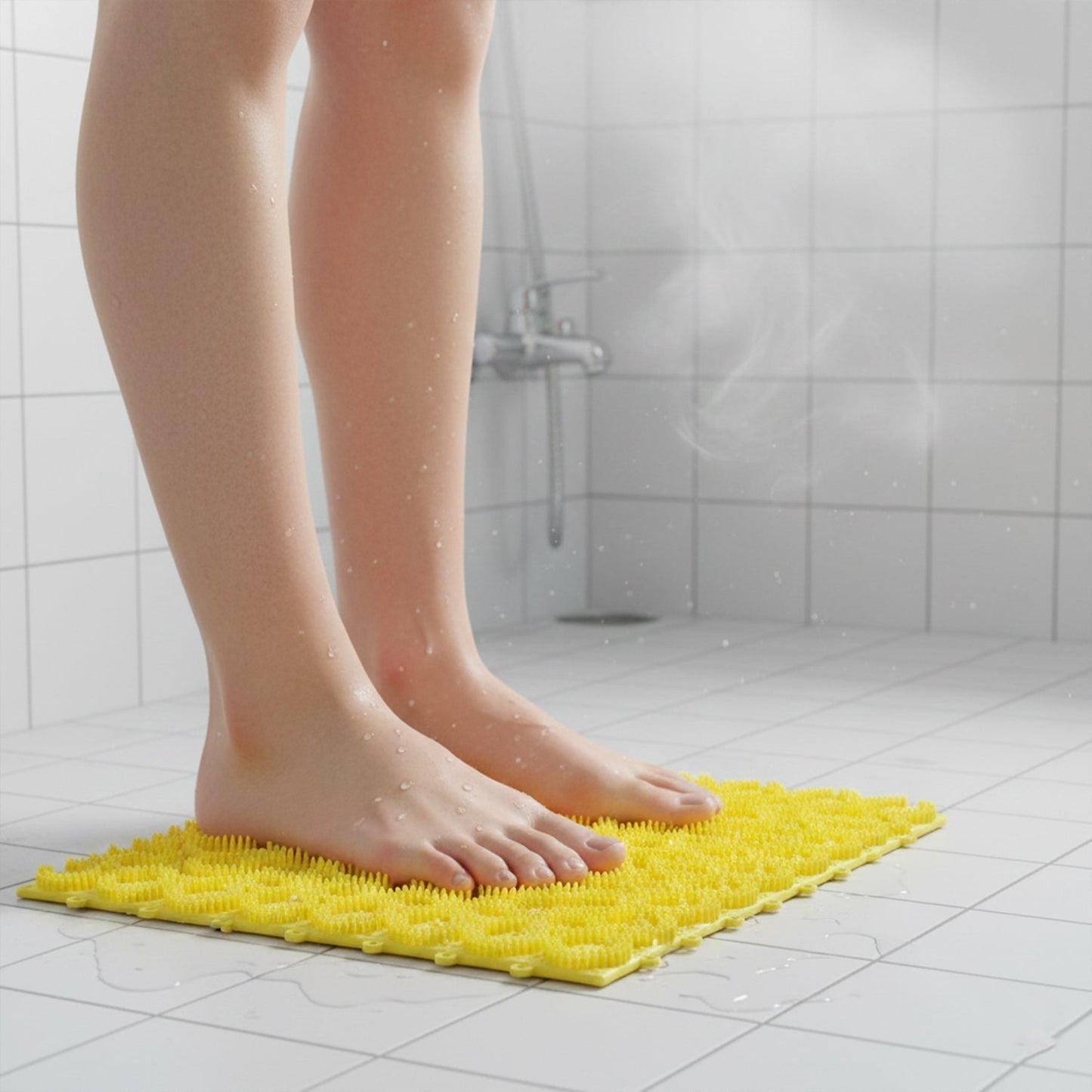 Multipurpose Anti-Slip Bathroom Massage Mat with Suction Cups (33 Ã— 21 cm)