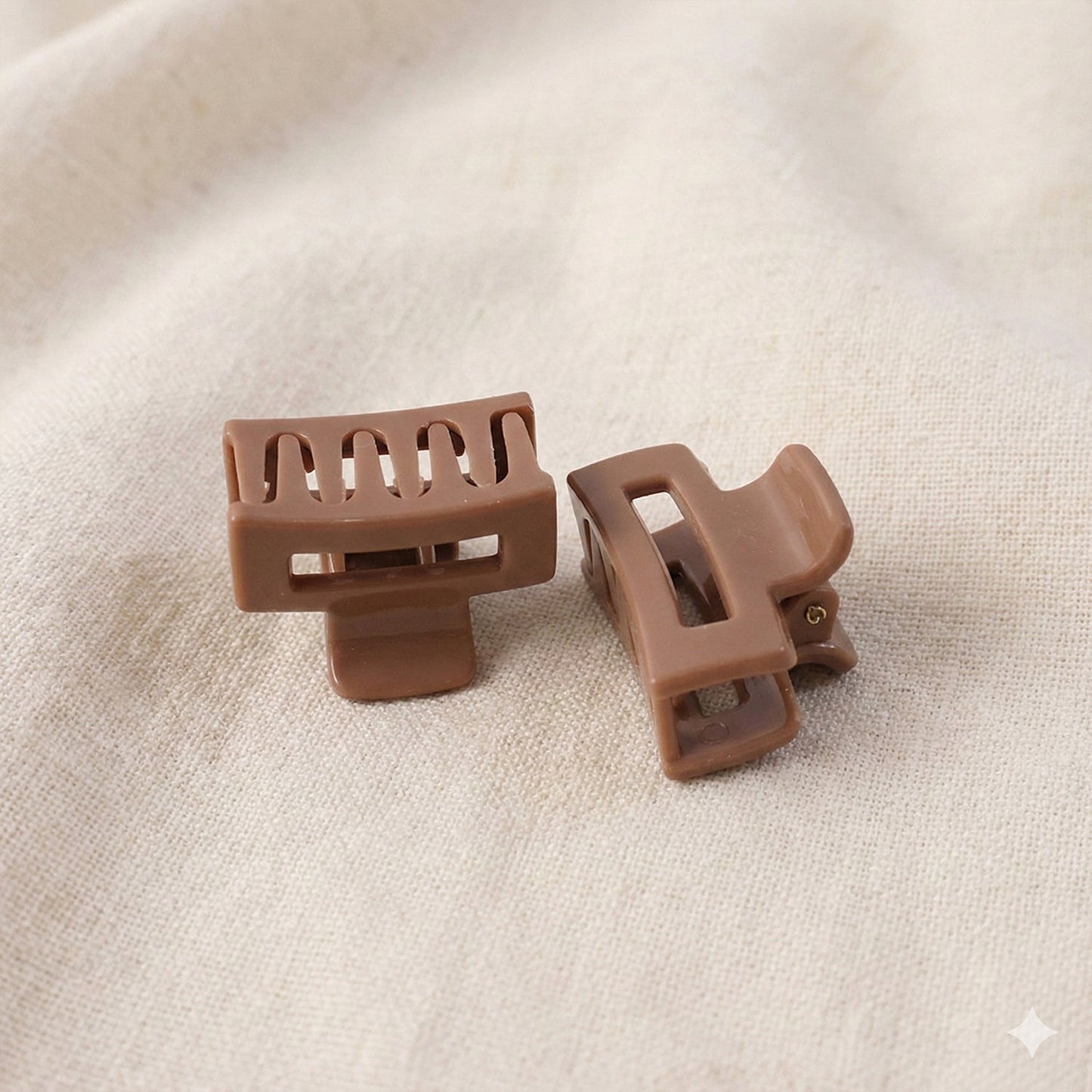 Stylish Mini Hair Claw Clips Set, 12 Pc