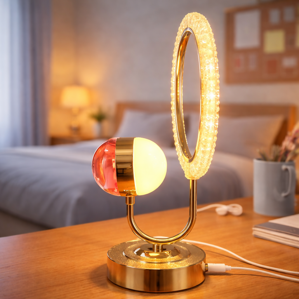 LED Romantic Couple Photo Frame Lamp with 3 Light Modes