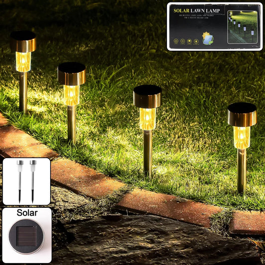 Solar Lawn Lamp Set of 12 Pc