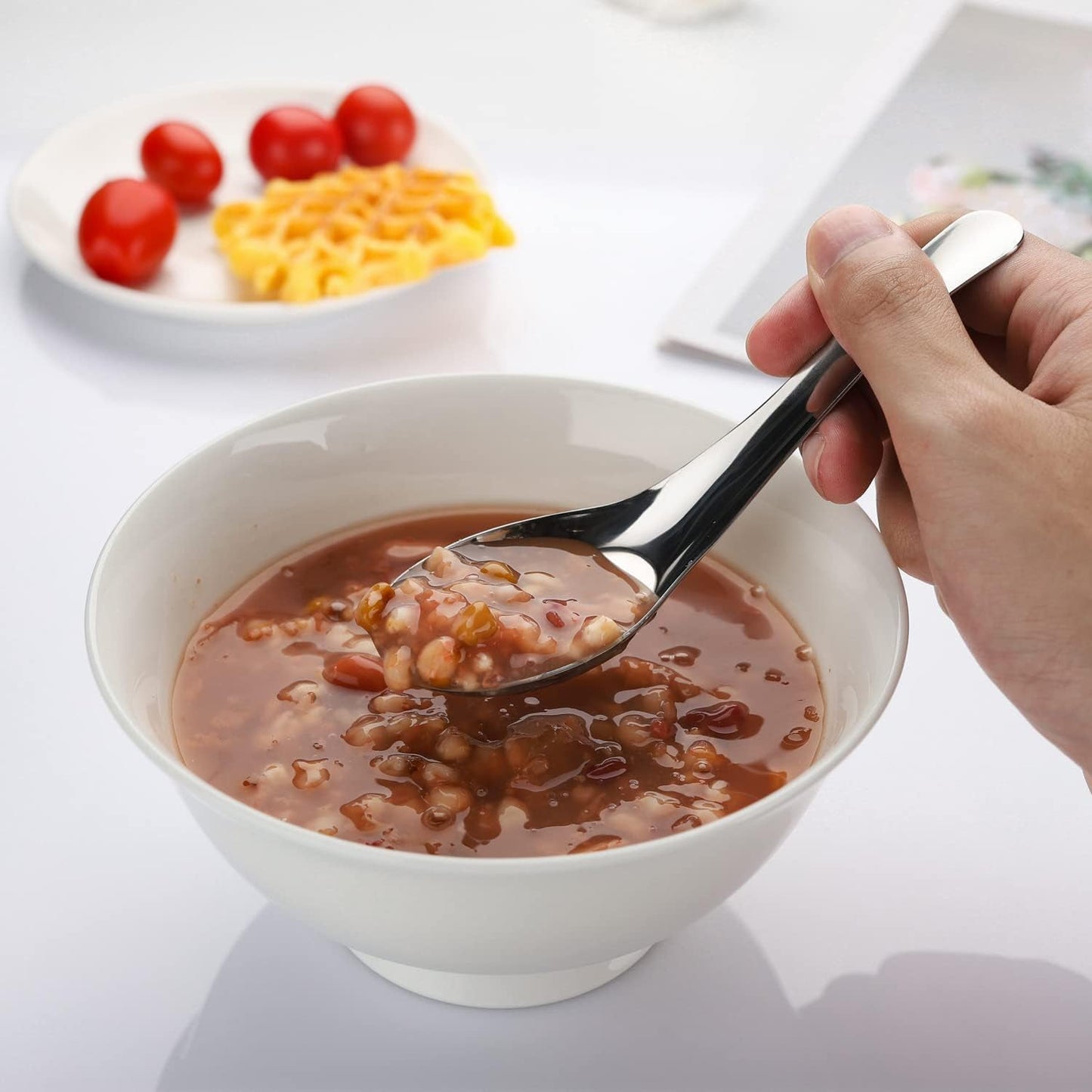 Apex Premium Stainless Steel Soup Spoon Set â€“ 6 Pieces