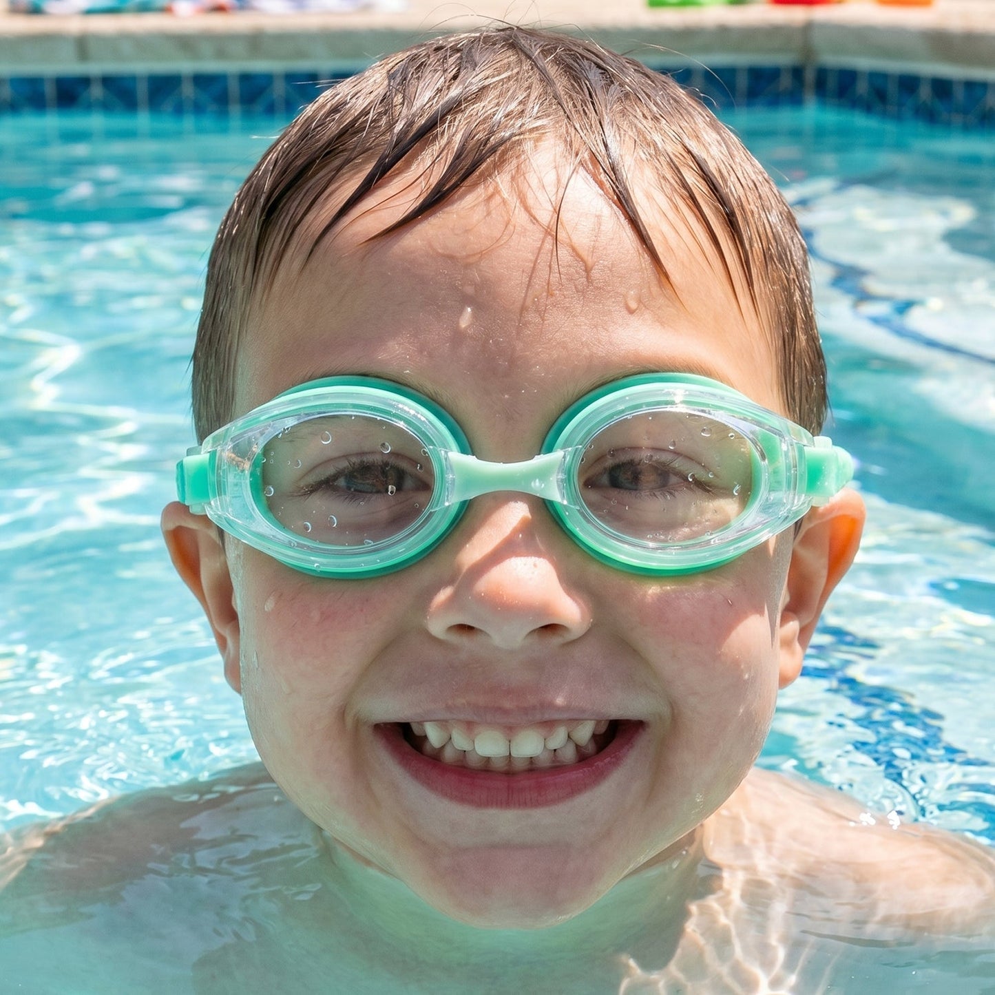 Kids Anti-Fog Swimming Goggles with Adjustable Strap and Leak-Proof Design – 1 Pc