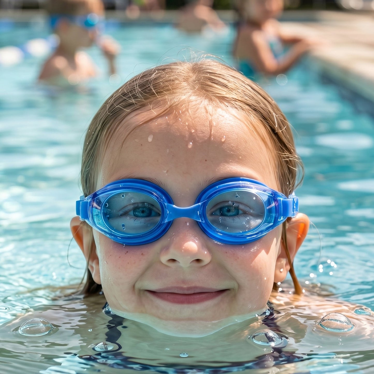 Kids Premium Swimming Goggles with Crystal Clear Lens and Secure Fit – 1 Pc