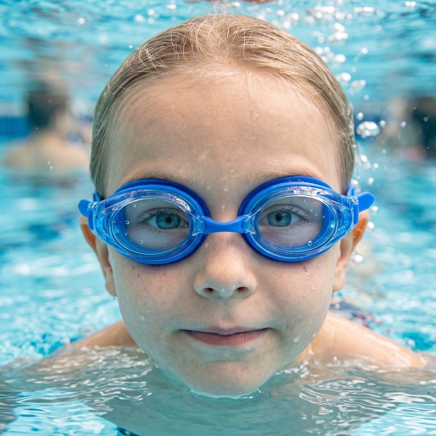 Kids Durable Swimming Goggles with Soft Cushion Seal and Adjustable Head Strap  – 1 Pc