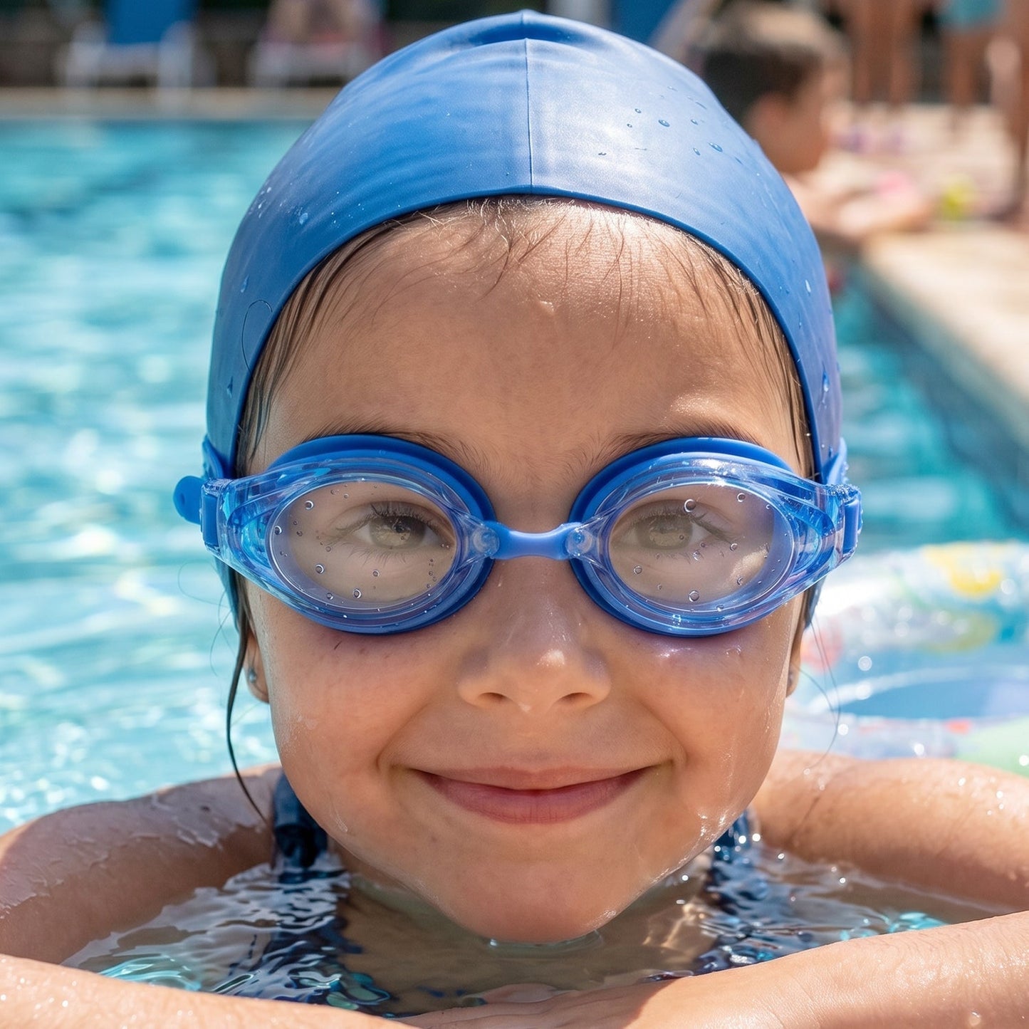 Kids Professional Style Swimming Goggles with Anti-Fog – 1 Pc