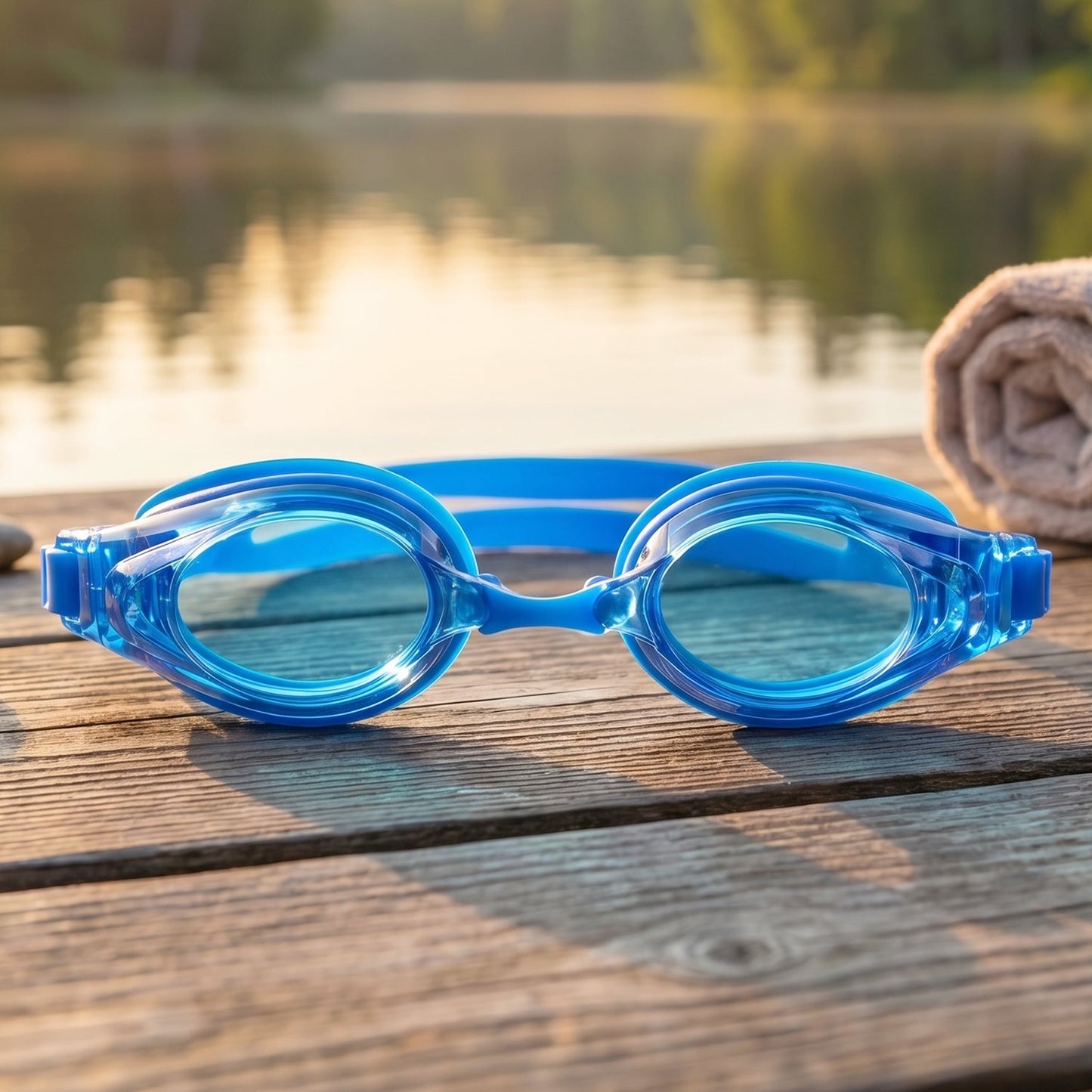 Kids Professional Style Swimming Goggles with Anti-Fog – 1 Pc