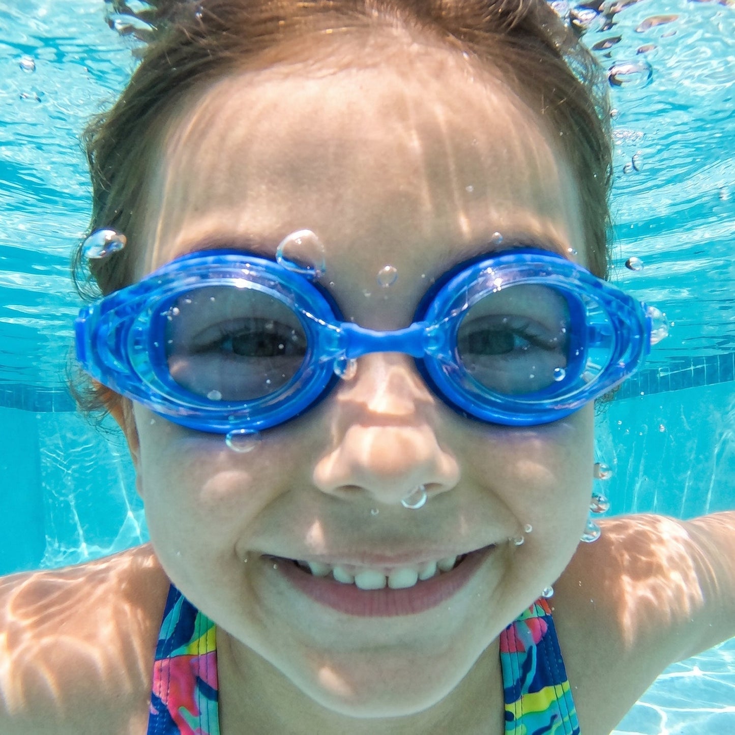 Kids Professional Style Swimming Goggles with Anti-Fog – 1 Pc