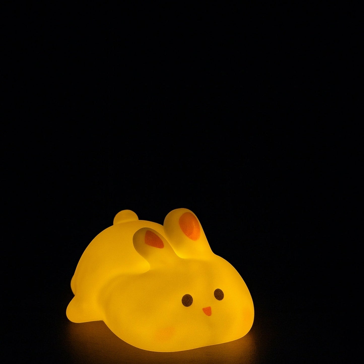 Cute Soft Bunny Night Light for Kids â€“ Warm Glow Silicone Animal Bedside