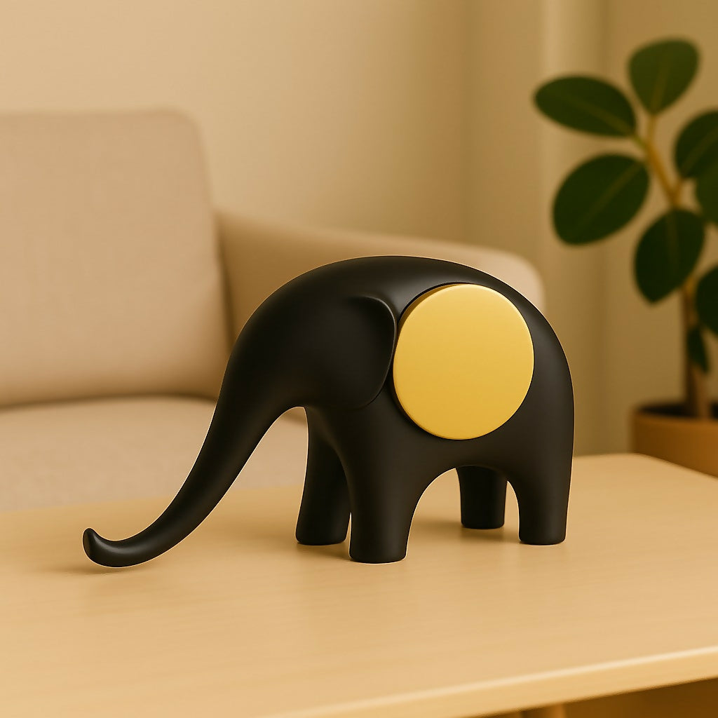 Modern Elephant Showpiece for Home Decor with Matte Finish
