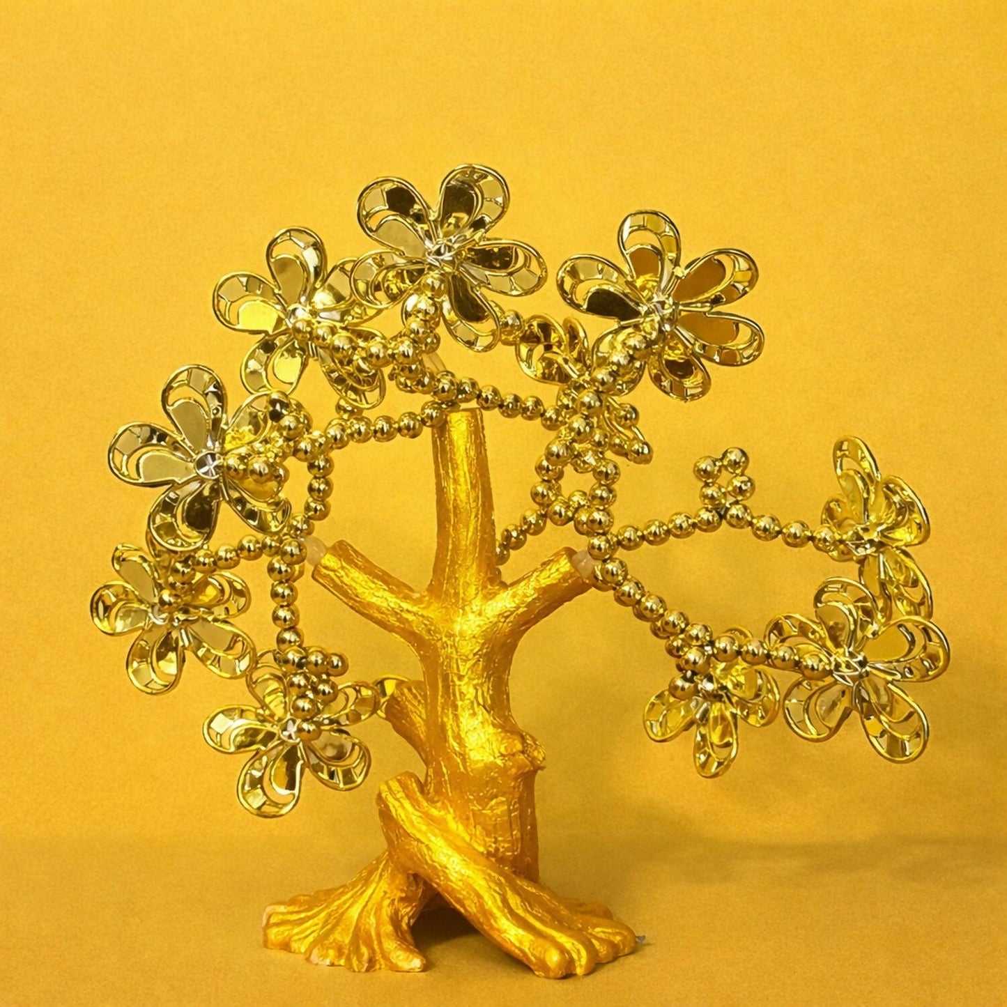 Golden Evil Eye Tree Showpiece for Home Decor & Good Luck Protection