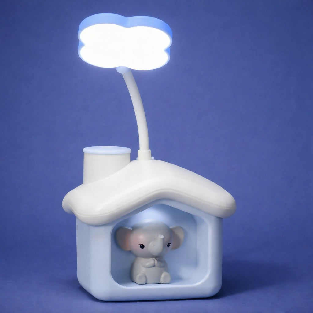 Elephant House LED Desk Lamp with Piggy Bank Coin Saver