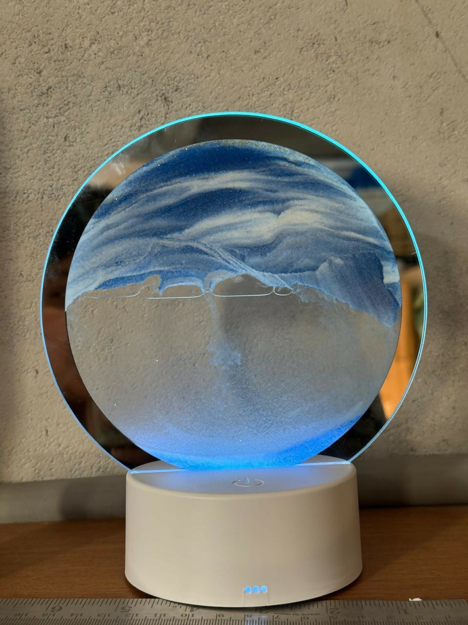 LED Round Sand Art Lamp | Relaxing Desktop Night Light Home DÃ©cor Gift