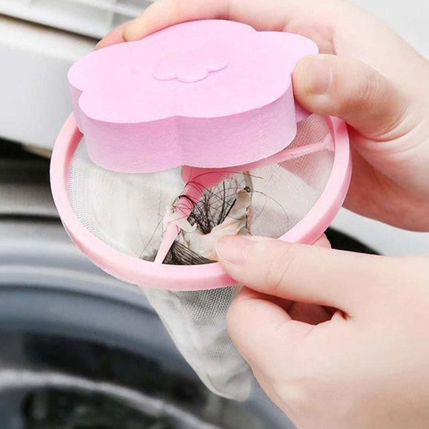 Flower Shape Reusable Laundry Lint Remover - 1 Pc