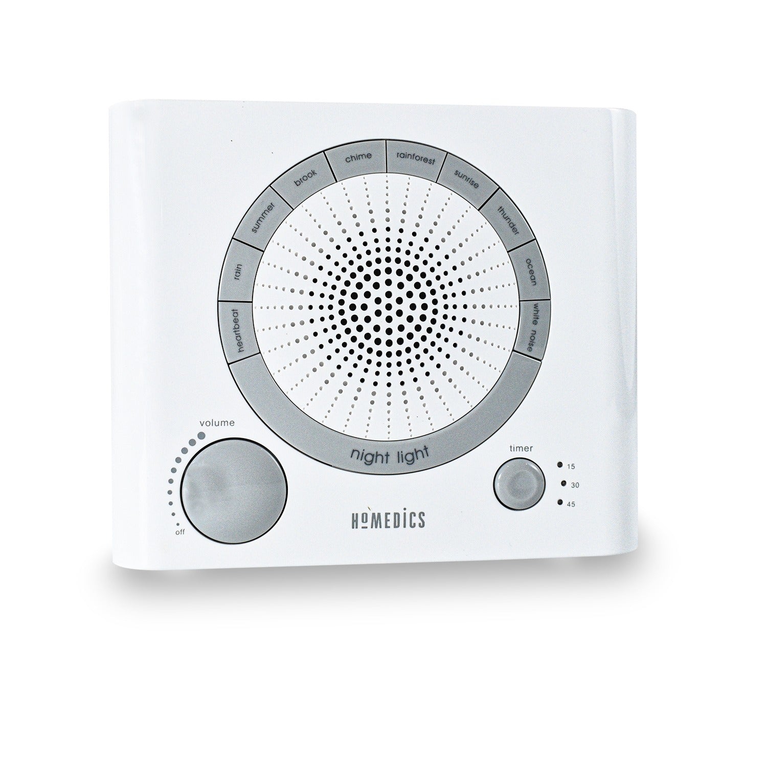 Sleep Therapy Sound Machine with 8 Soothing Sounds (Battery, Timer Option)