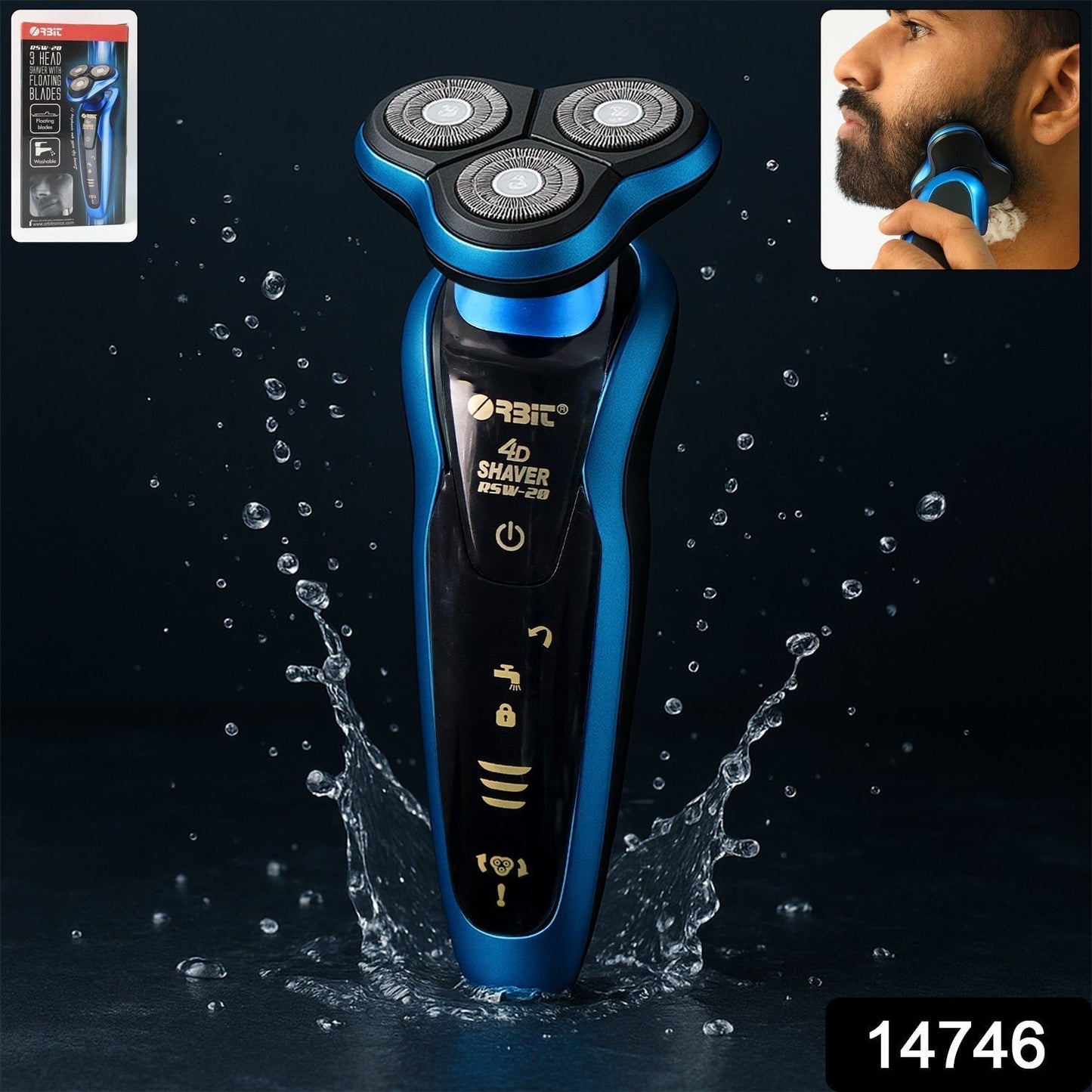 Orbit 4D Rechargeable Electric Shaver (1 Pc)