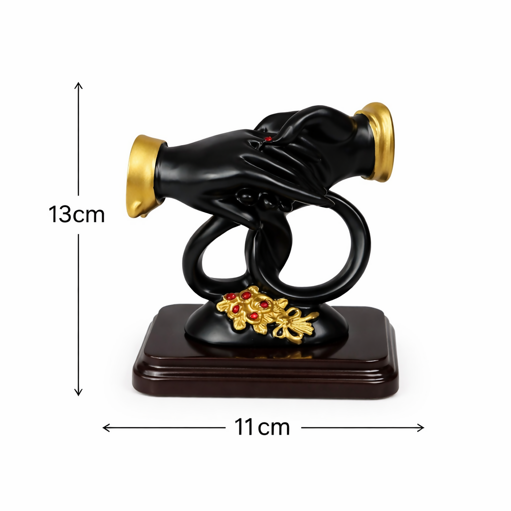 Decorative Couple Hands Showpiece with Stand for Home DÃ©cor