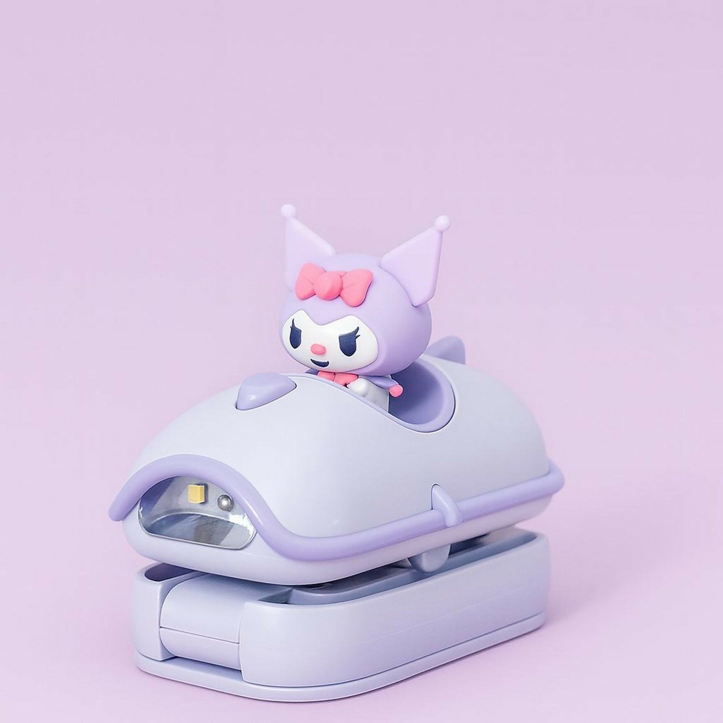 purple Mini Folding LED Night Light Cute Cartoon Desk Lamp for Kids & Bedside