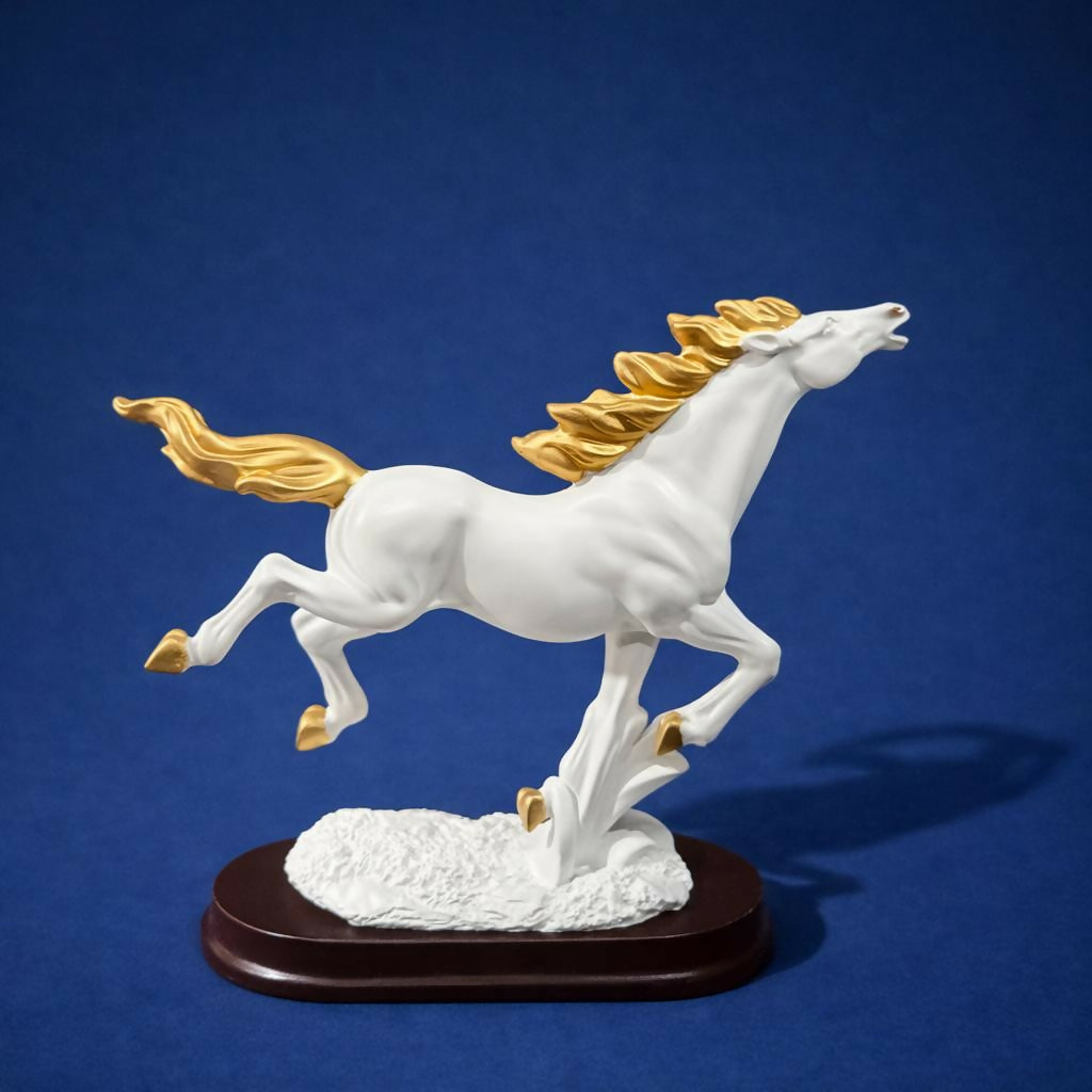 Running Horse Showpiece Statue for Home Decor Tabletop