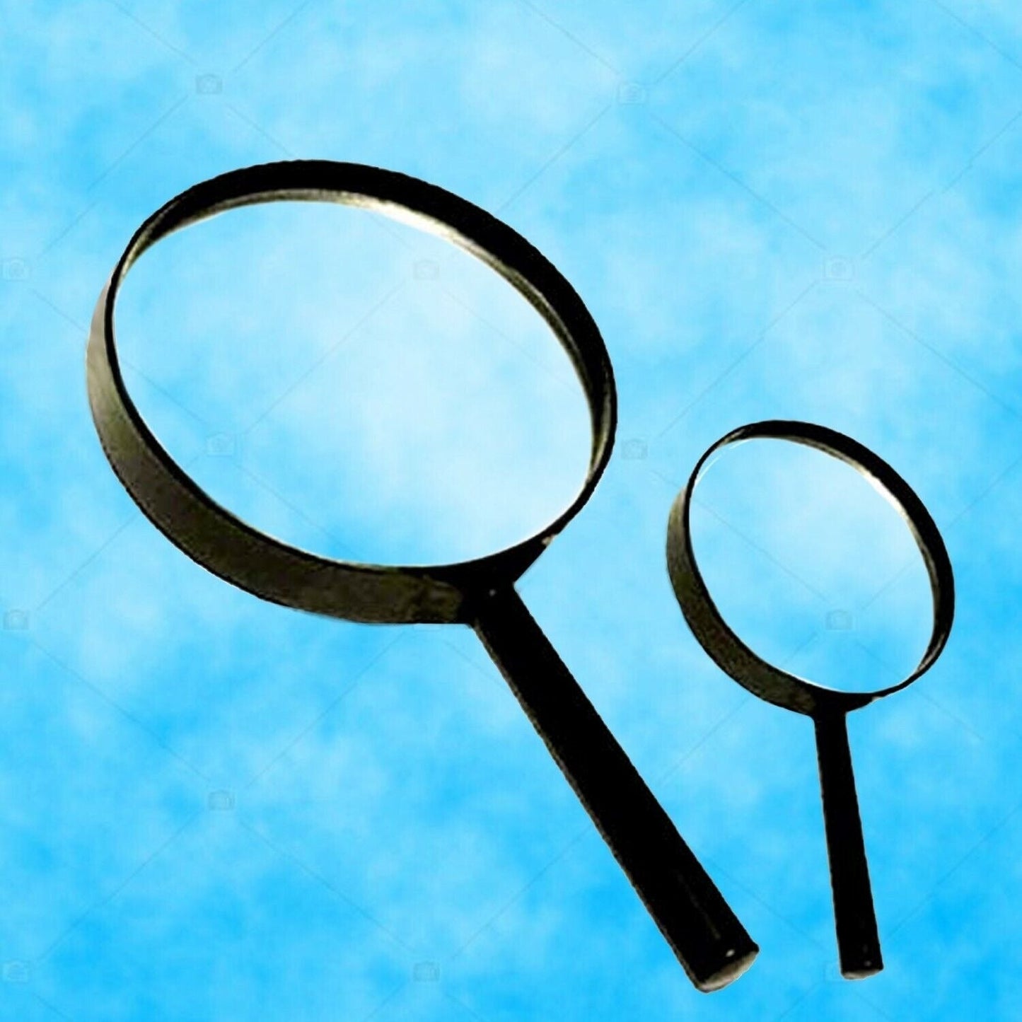 Magnifying Glass Lens – Dual-Sided Glass Magnifier for Reading & Eye Protection (75mm & 50mm, 2 Pc Set)