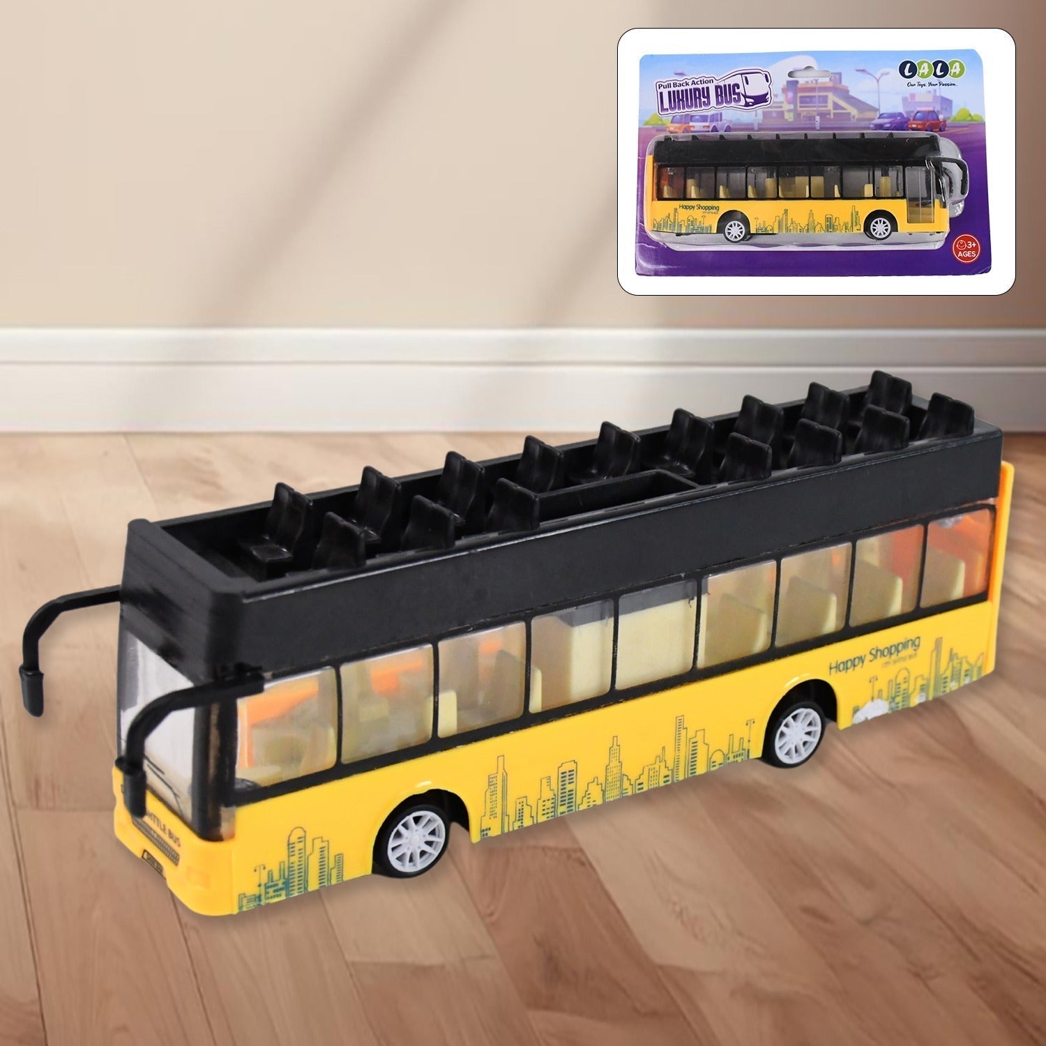 Die-cast Alloy London Long Bus Double Decker Sightseeing Bus