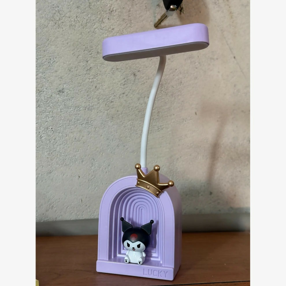 Cute Crown LED Desk Lamp with Soft Light & Flexible Neck