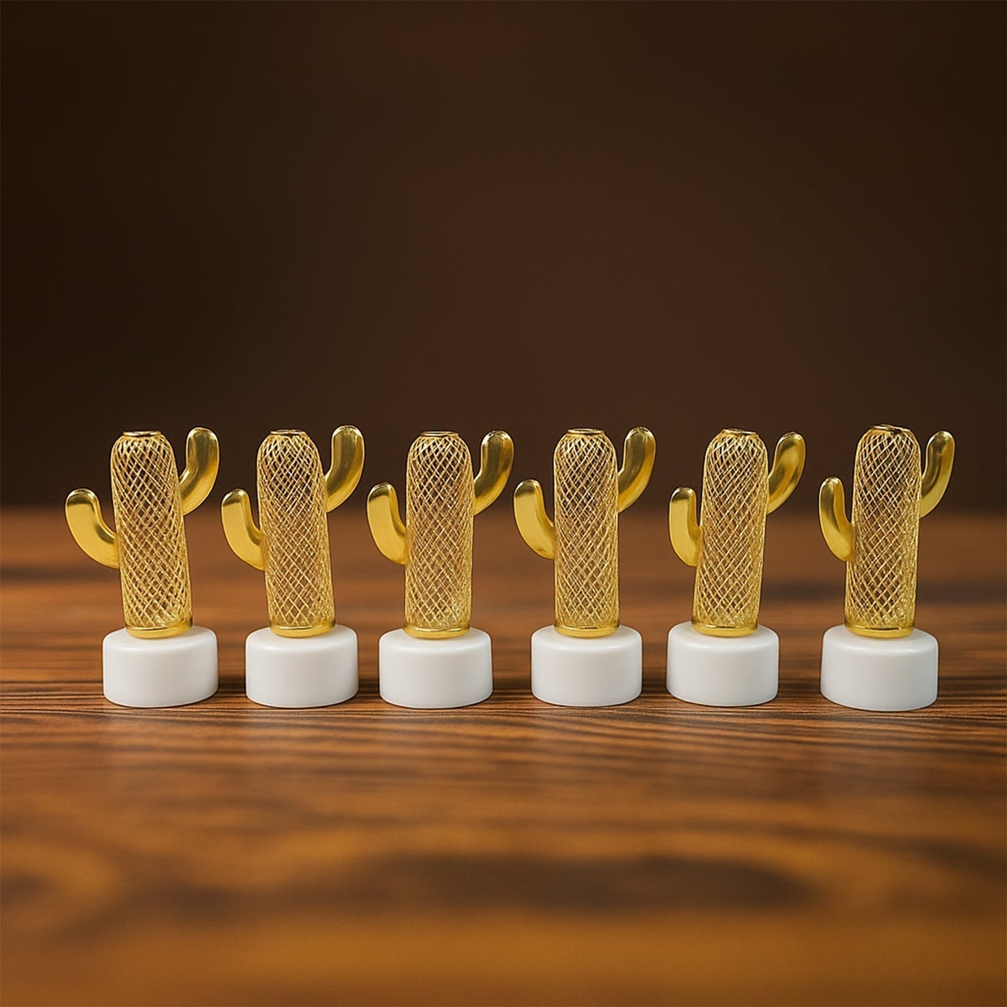 Decorative Cactus Shaped Flameless LED Candles (12 Pc)
