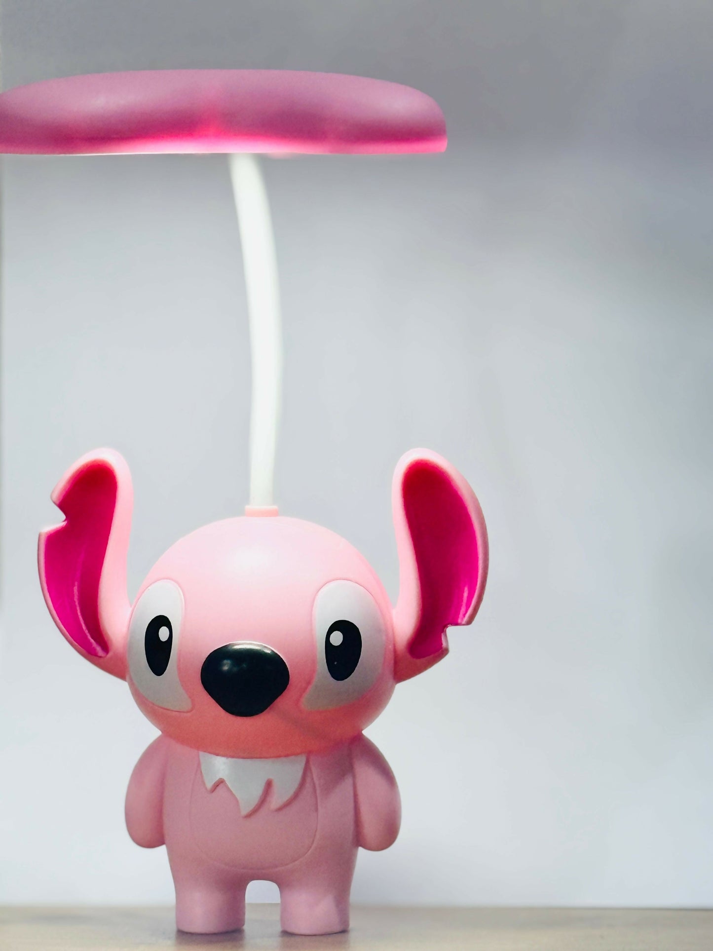 Cute Pink Cartoon Table Lamp for Kids â€“ USB Rechargeable LED Desk Light
