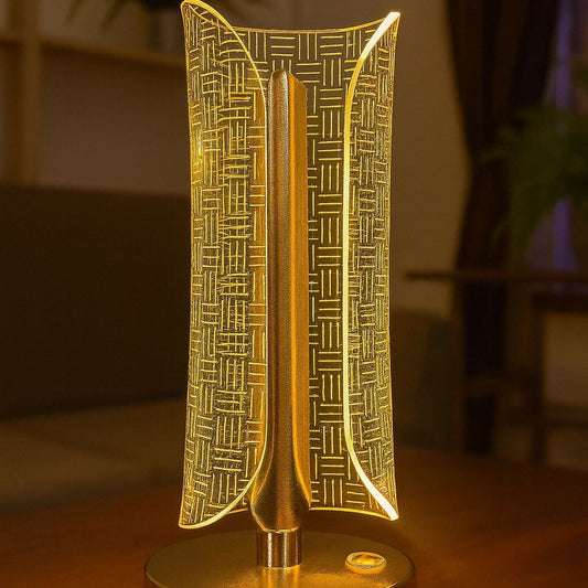 Luxury Golden LED Table Lamp for Bedroom, Living Room & Home DÃ©cor
