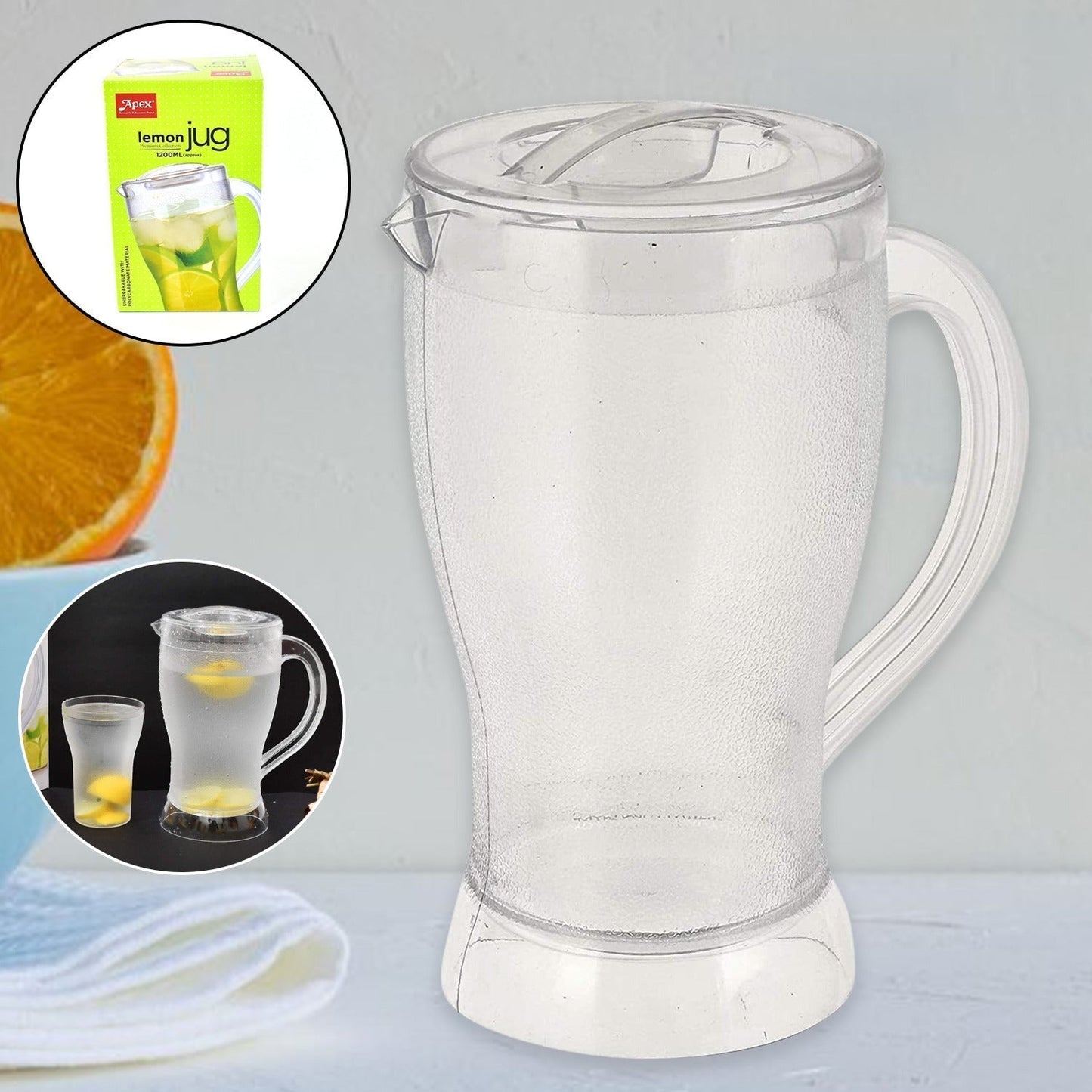 Apex Unbreakable Lemon Jug â€“ 1200 ML (Approx / 1 Pc)