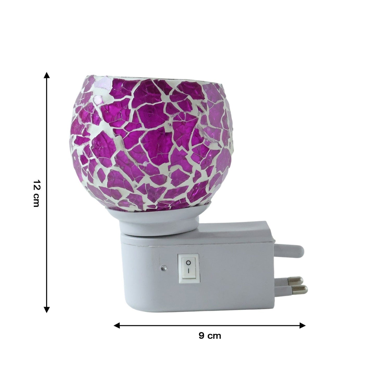 Premium Plug-In Mosaic Glass Aroma Diffuser & Night Lamp (1 Pc)