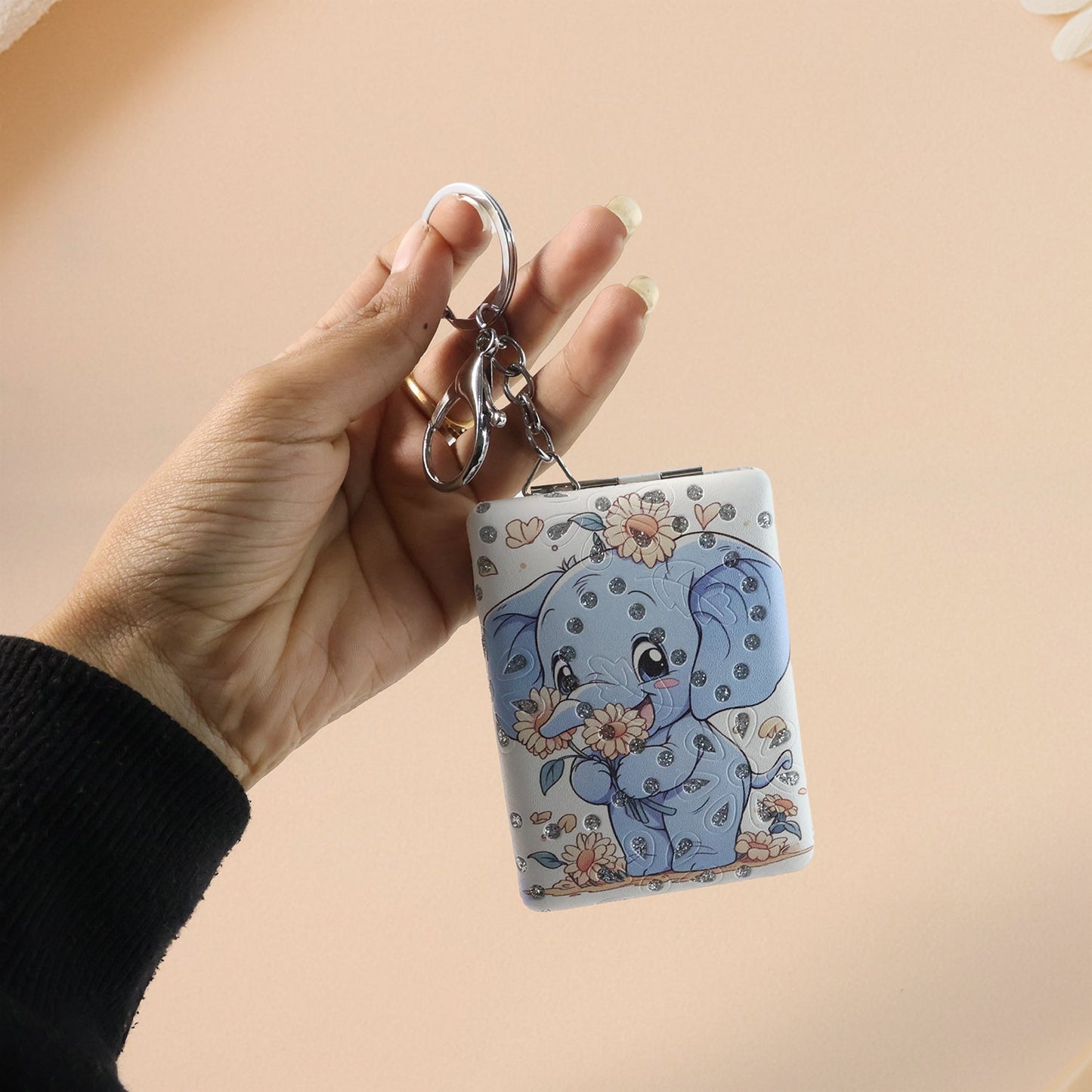 Foldable Mirror Keychain â€“ (1 Pc)