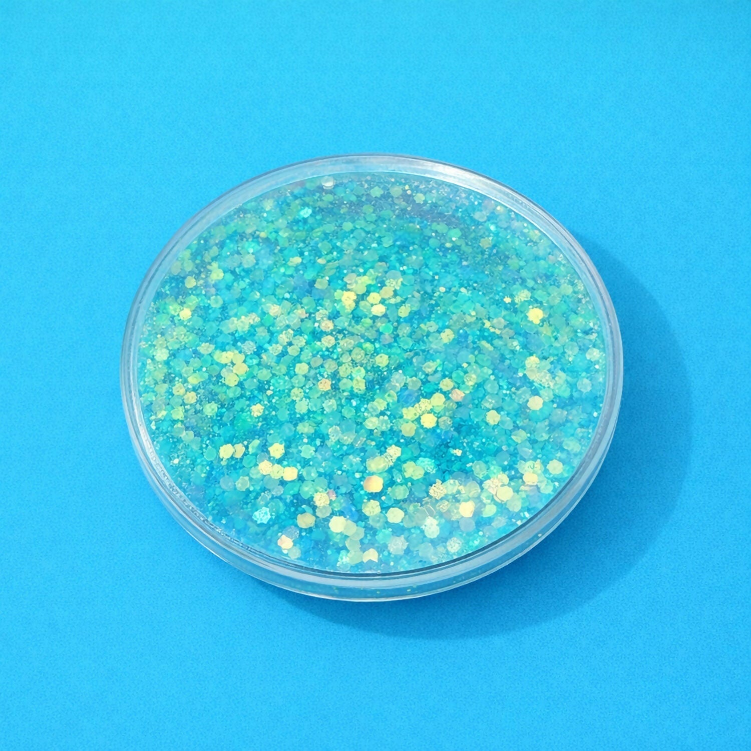 Glitter Resin Tea Coaster Round Sparkle Cup Coaster for Table Decor (MUG NOT INCLUDED)