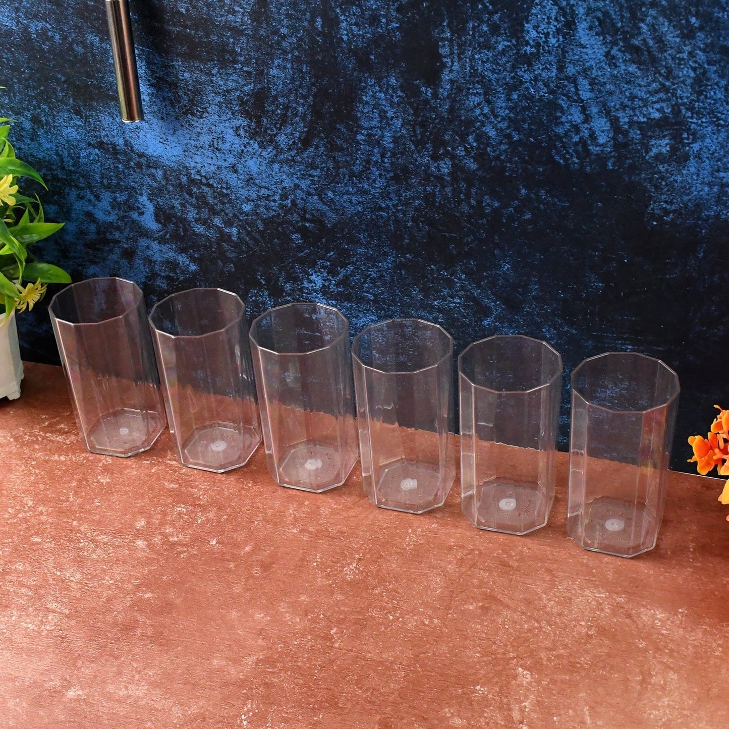 Apex Merino Nâ€™ Glass Unbreakable Plastic Drinking Glass Set (6Pc/300ml) Approx