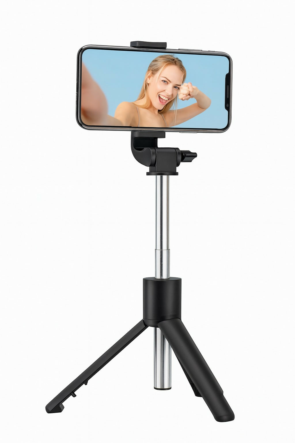 RLS 3-in-1 Selfie Stick Tripod with Detachable Wireless Remote & LED Fill Light for Smartphones â€“ Extendable Portable Selfie Stick Stand with Adjustable Phone Holder for Selfies, Vlogging, Video Calls & Travel