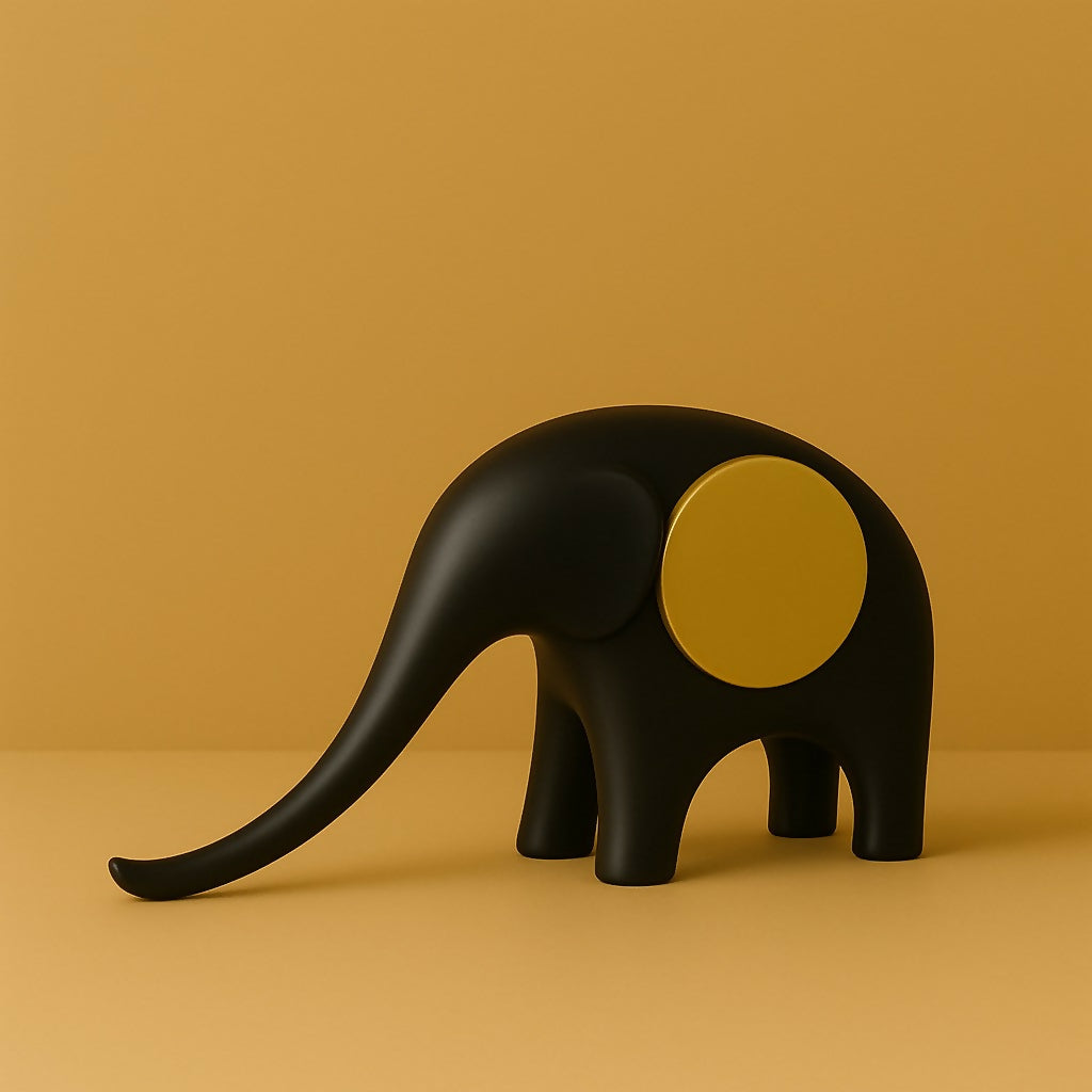 Modern Elephant Showpiece for Home Decor with Matte Finish